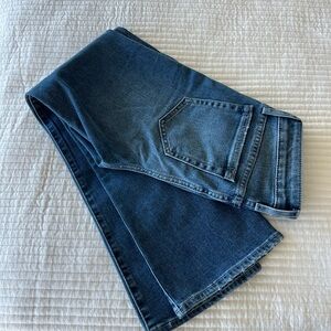 Joe's Jeans Mid Rise Dark Blue Flare & Wide Leg